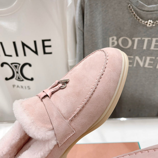 LP SUMMER CHARMS WALK LOAFERS LIGHT PINK FLEECE