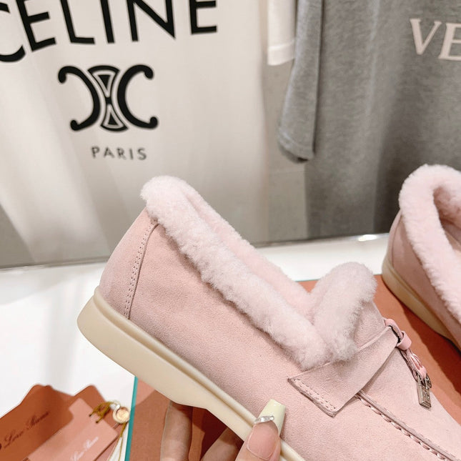 LP SUMMER CHARMS WALK LOAFERS LIGHT PINK FLEECE