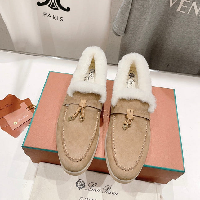LP SUMMER CHARMS WALK LOAFERS CAMEL FLEECE