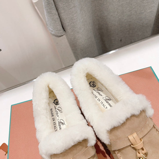 LP SUMMER CHARMS WALK LOAFERS CAMEL FLEECE