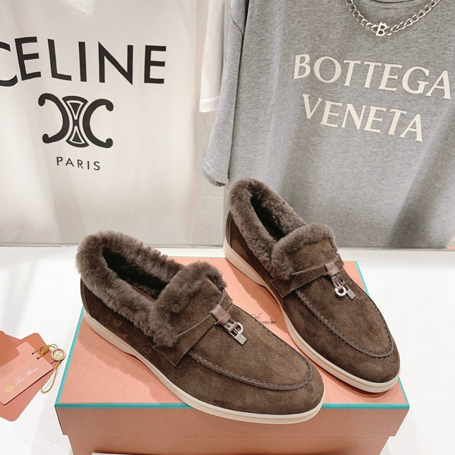 LP SUMMER CHARMS WALK LOAFERS BROWN FLEECE