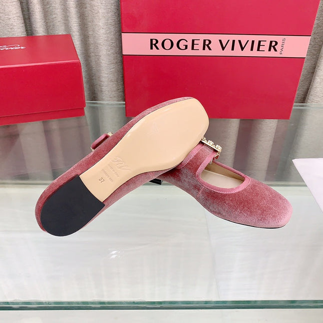 TRÈS VIVIER MARY JANE IN PINK VELVET