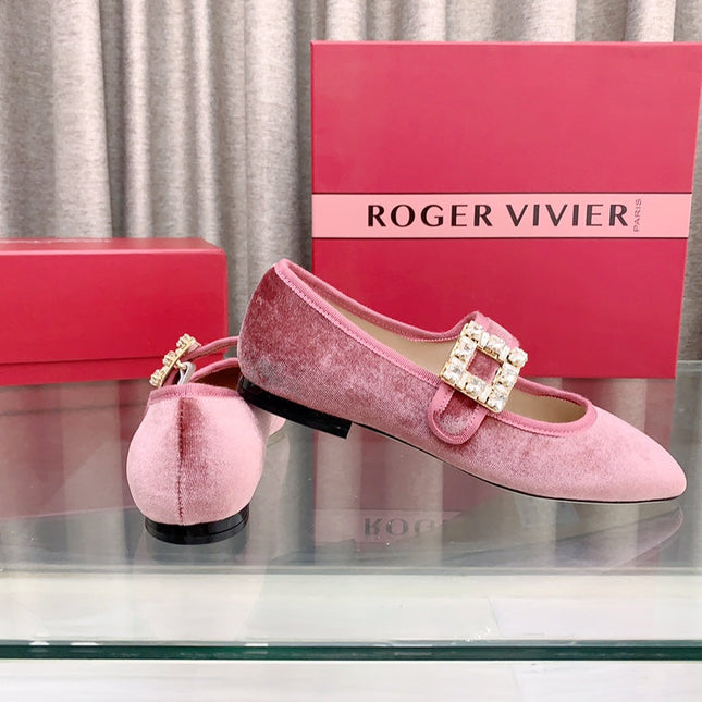 TRÈS VIVIER MARY JANE IN PINK VELVET
