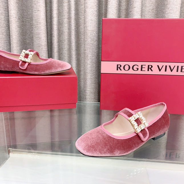 TRÈS VIVIER MARY JANE IN PINK VELVET