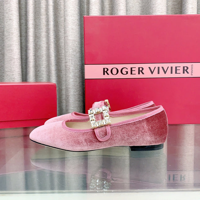TRÈS VIVIER MARY JANE IN PINK VELVET