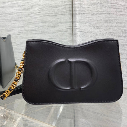 HOBO SIGNATURE 23  BAG IN BLACK LAMBSKIN
