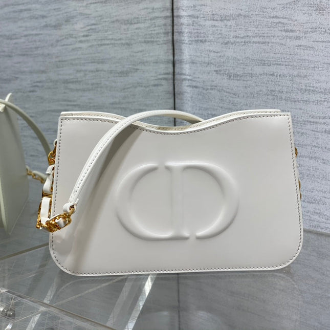 HOBO SIGNATURE 23  BAG IN WHITE LAMBSKIN