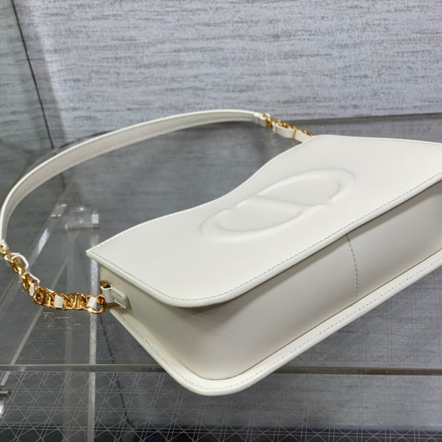 HOBO SIGNATURE 23  BAG IN WHITE LAMBSKIN