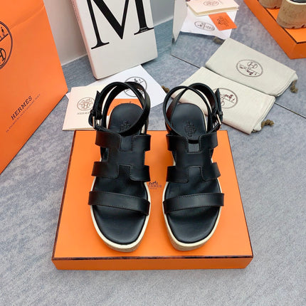 HAVANE 30 SANDAL IN BLACK CALFSKIN