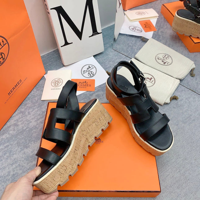 HAVANE 30 SANDAL IN BLACK CALFSKIN