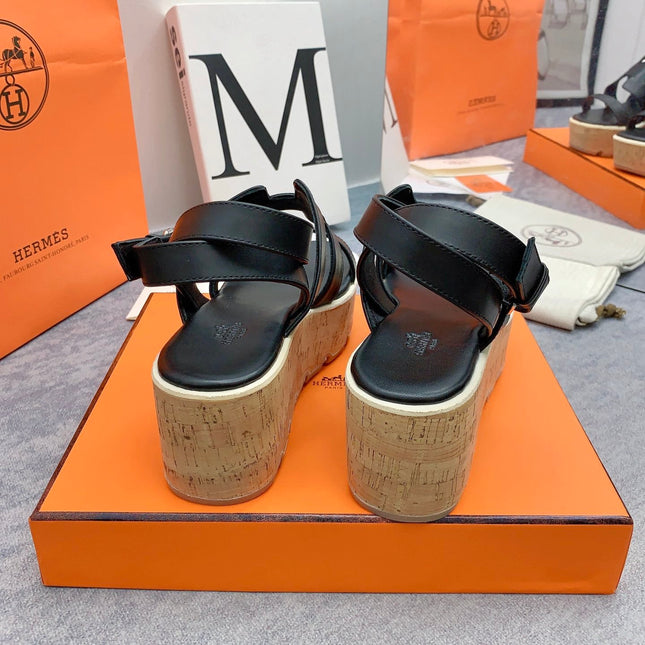 HAVANE 30 SANDAL IN BLACK CALFSKIN