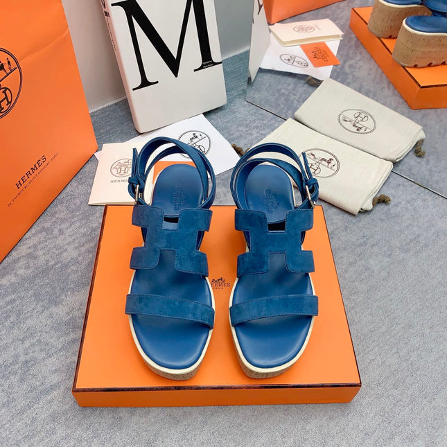 HAVANE 30 SANDAL IN CLASSIC BLUE SUEDE