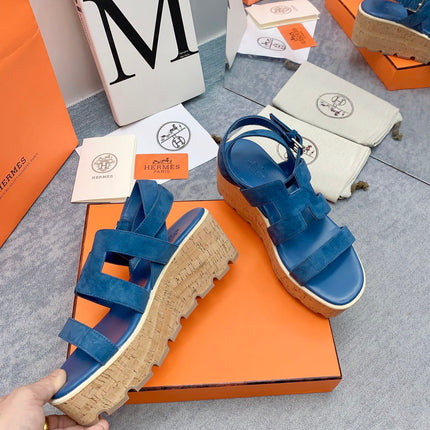 HAVANE 30 SANDAL IN CLASSIC BLUE SUEDE