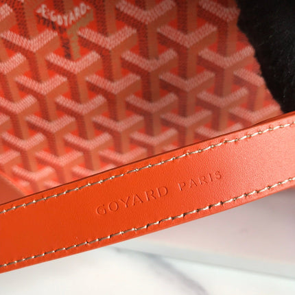 AMBASSADE DOCUMENT CASE 35 IN ORANGE GOYARDINE CANVAS