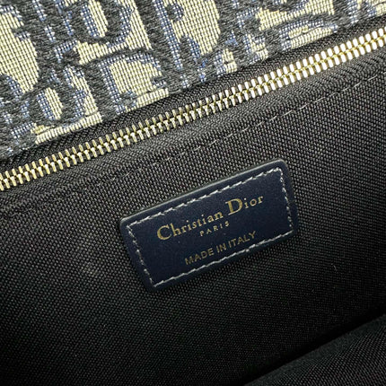 MONTAIGNE 25 BAG IN  BLUE OBLIQUE JACQUARD