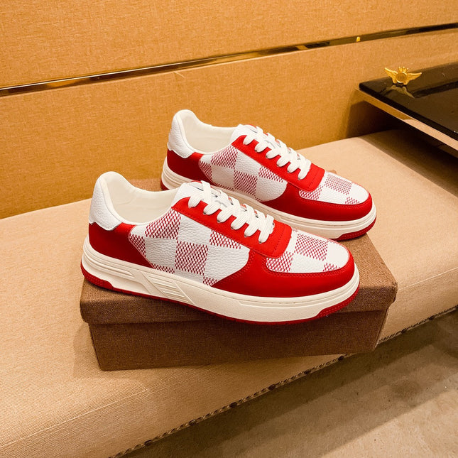 LV BEVERLY SNEAKER WHITE RED