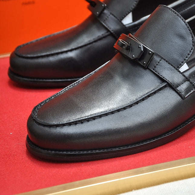 HM DESTIN LOAFER BLACK CALFSKIN
