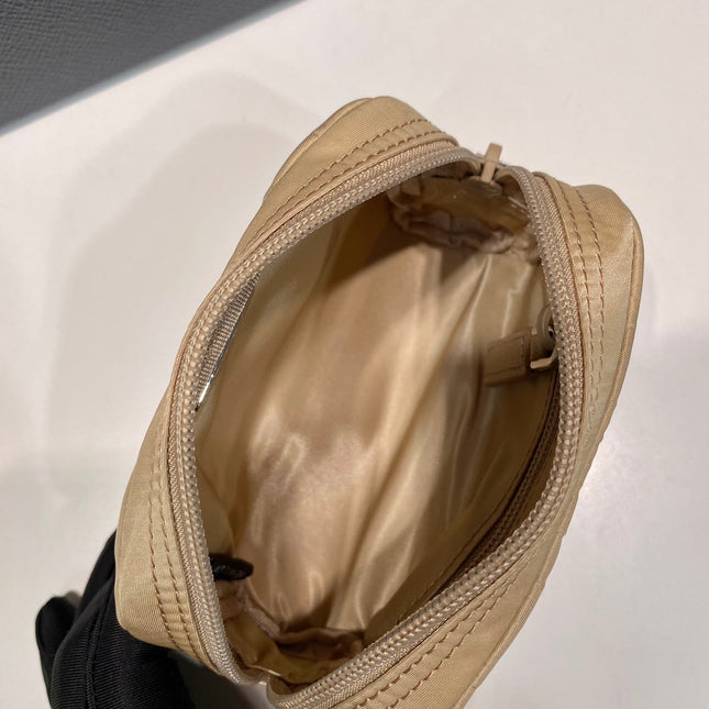 PRA CLUTCH 12 IN TAN BROWN RE-NYLON