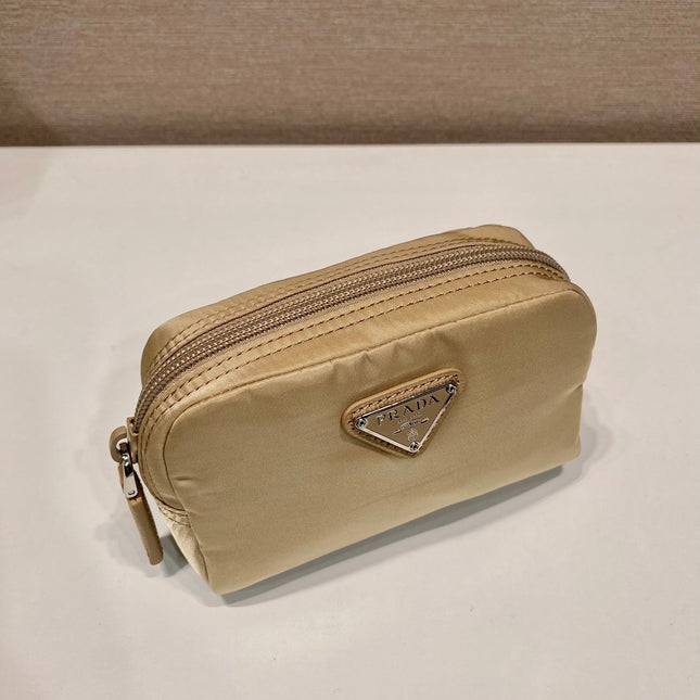 PRA CLUTCH 12 IN TAN BROWN RE-NYLON