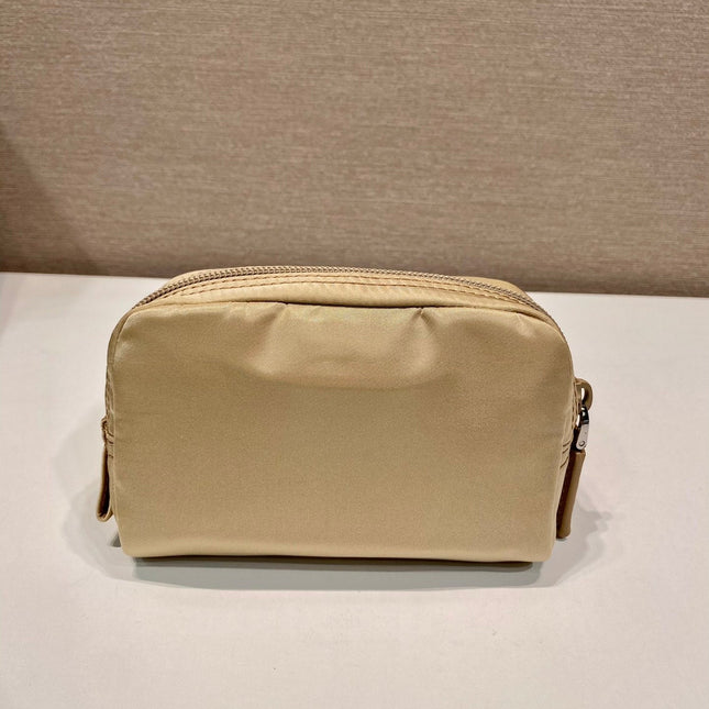 PRA CLUTCH 12 IN TAN BROWN RE-NYLON