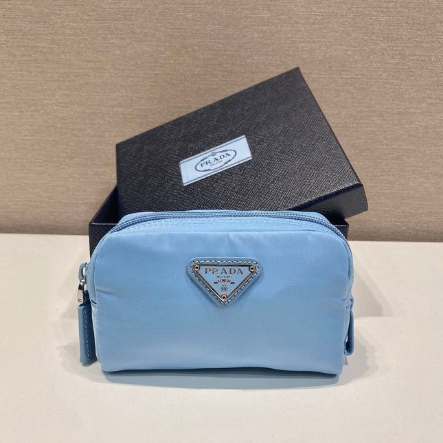 PRA CLUTCH 12 IN CERULEAN BLUE RE-NYLON