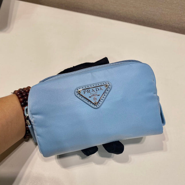 PRA CLUTCH 12 IN CERULEAN BLUE RE-NYLON