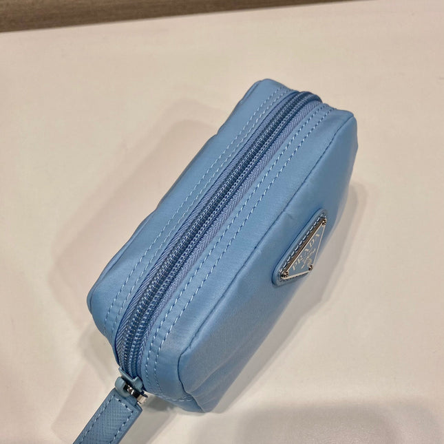PRA CLUTCH 12 IN CERULEAN BLUE RE-NYLON