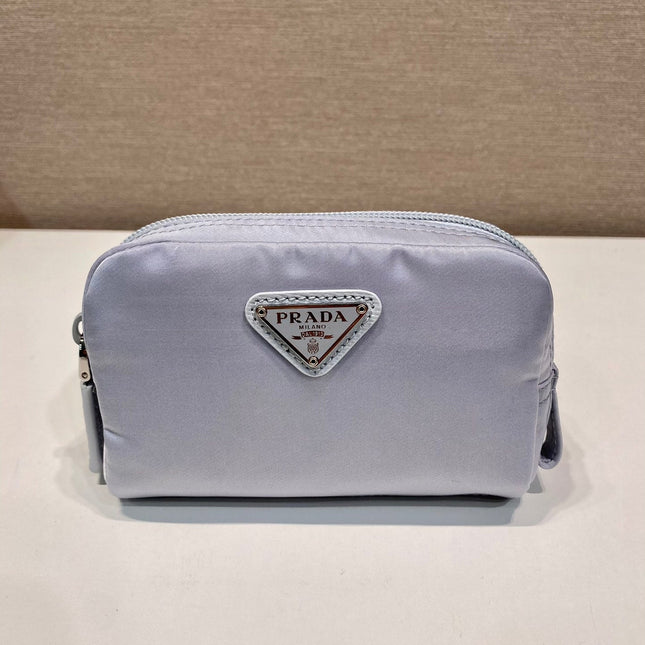 PRA CLUTCH 12 IN LIGHT GREY RE-NYLON