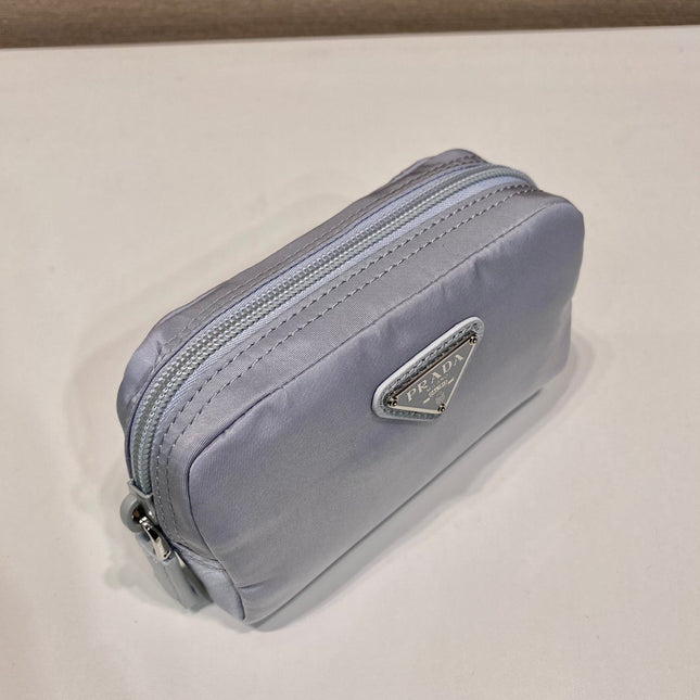 PRA CLUTCH 12 IN LIGHT GREY RE-NYLON