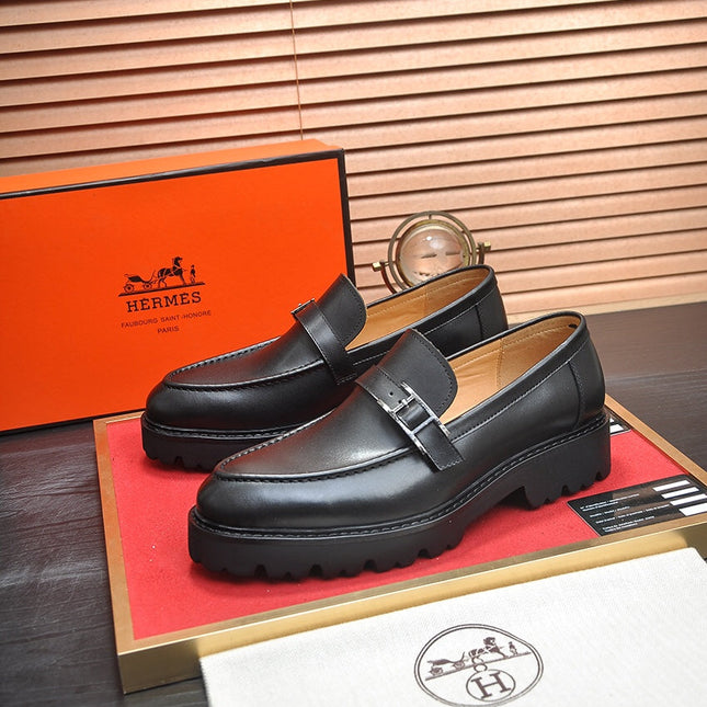 HM  MONTEREY LOAFER BLACK CALFSKIN