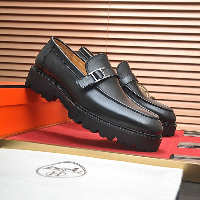 HM  MONTEREY LOAFER BLACK CALFSKIN