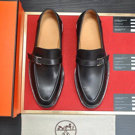 HM  MONTEREY LOAFER BLACK CALFSKIN