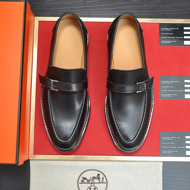HM  MONTEREY LOAFER BLACK CALFSKIN