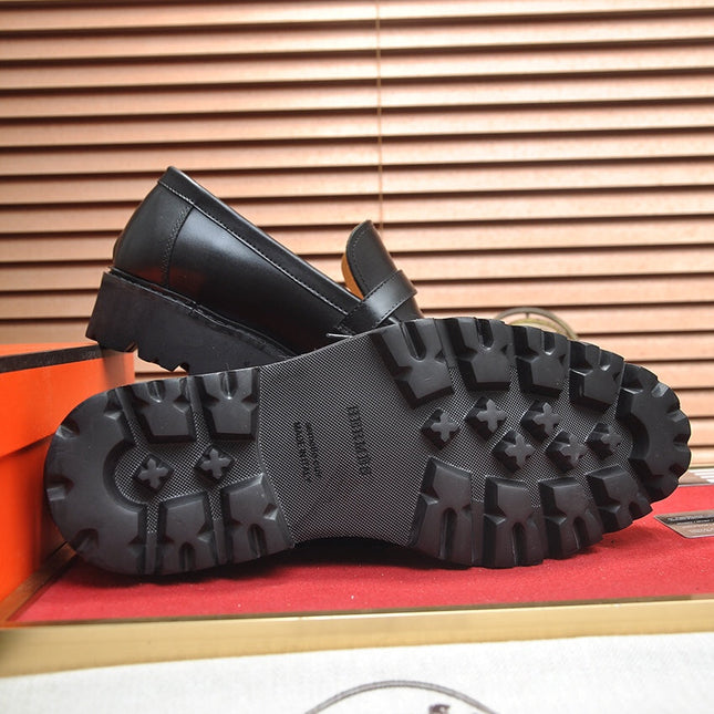 HM  MONTEREY LOAFER BLACK CALFSKIN
