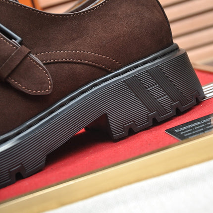 HM MONK STRAP BROWN SUEDE