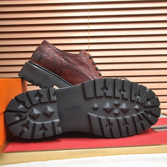 HM DANIEL TRAMPING SHOE CHESTNUT WRINKLE CALFSKIN