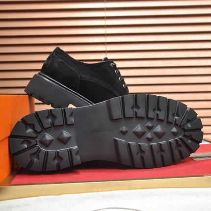 HM DANIEL TRAMPING SHOE BLACK SUEDE