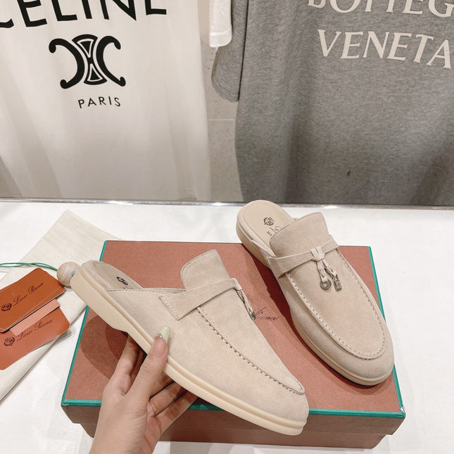 LP CHARMS WALK BABOUCHE LOAFERS BEIGE SUEDE