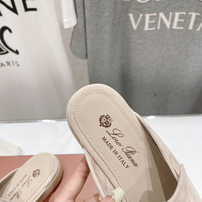 LP CHARMS WALK BABOUCHE LOAFERS BEIGE SUEDE