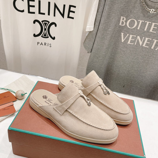 LP CHARMS WALK BABOUCHE LOAFERS BEIGE SUEDE