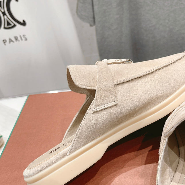 LP CHARMS WALK BABOUCHE LOAFERS BEIGE SUEDE
