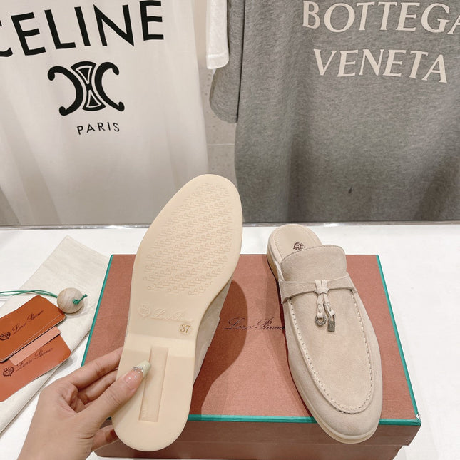 LP CHARMS WALK BABOUCHE LOAFERS BEIGE SUEDE