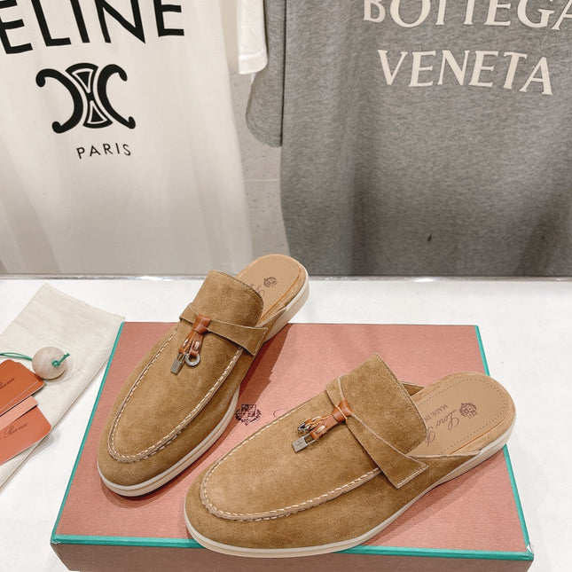 LP CHARMS WALK BABOUCHE LOAFERS COPPER SUEDE