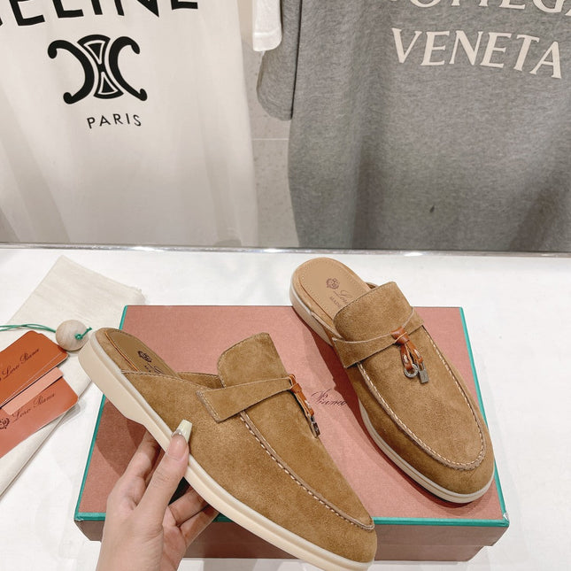 LP CHARMS WALK BABOUCHE LOAFERS COPPER SUEDE