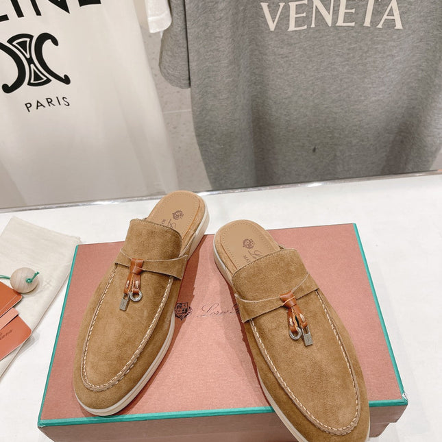 LP CHARMS WALK BABOUCHE LOAFERS COPPER SUEDE