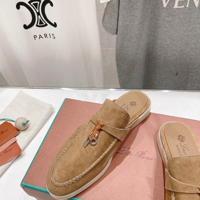 LP CHARMS WALK BABOUCHE LOAFERS COPPER SUEDE