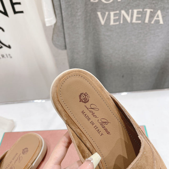 LP CHARMS WALK BABOUCHE LOAFERS COPPER SUEDE