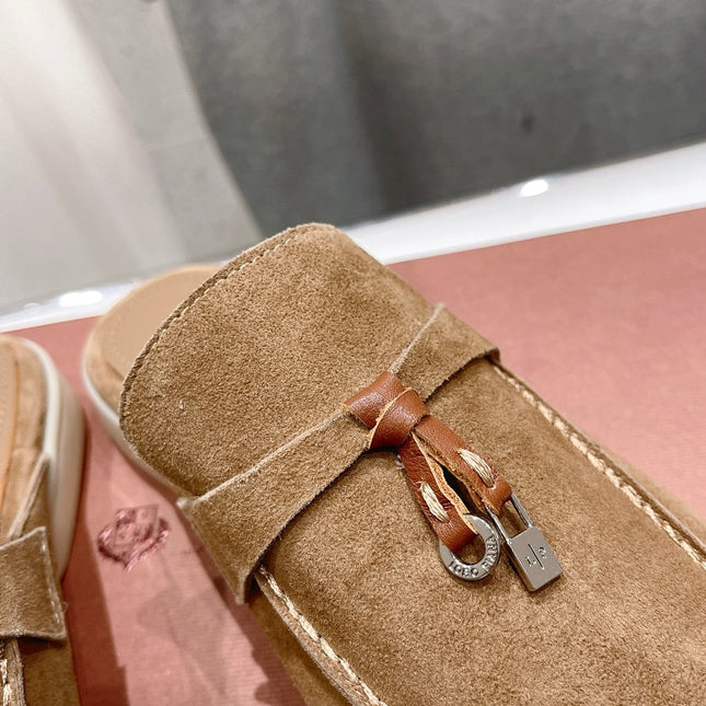 LP CHARMS WALK BABOUCHE LOAFERS COPPER SUEDE