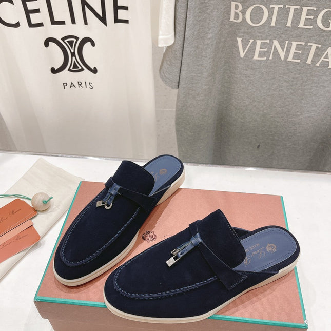 LP CHARMS WALK BABOUCHE LOAFERS DENIM SUEDE