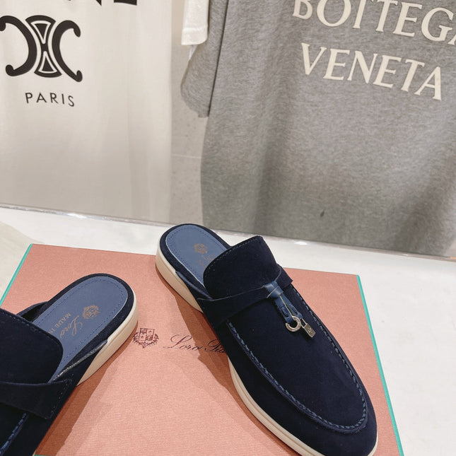 LP CHARMS WALK BABOUCHE LOAFERS DENIM SUEDE